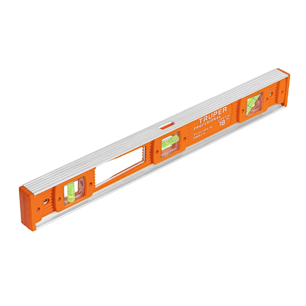 TRUPER NIVEL NP-18 18" PROFESIONAL CUERPO DE ALUMINIO