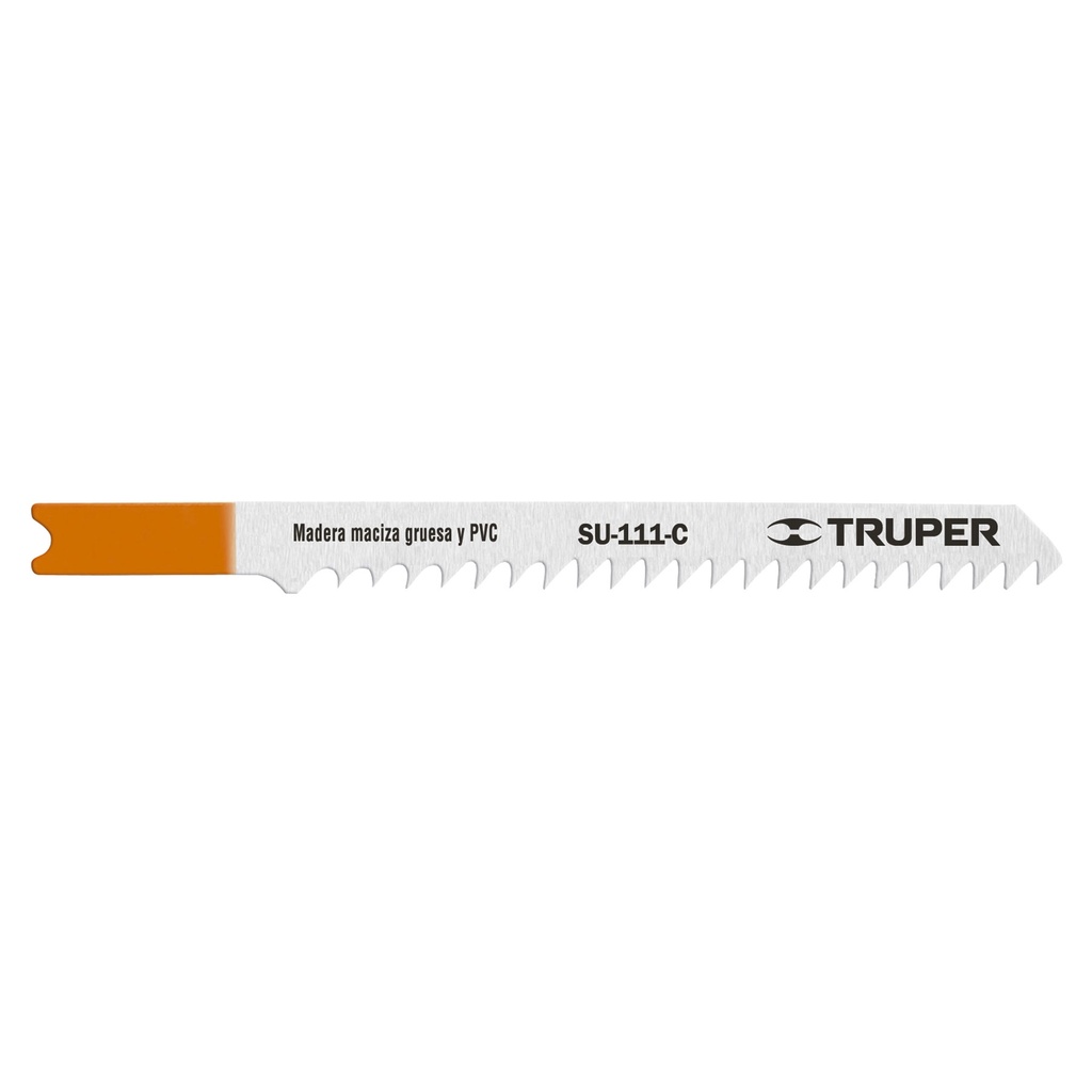 TRUPER SEGUETA ZANCO "U" SU-111-C CORTE RECTO P/MADERA 5PZA