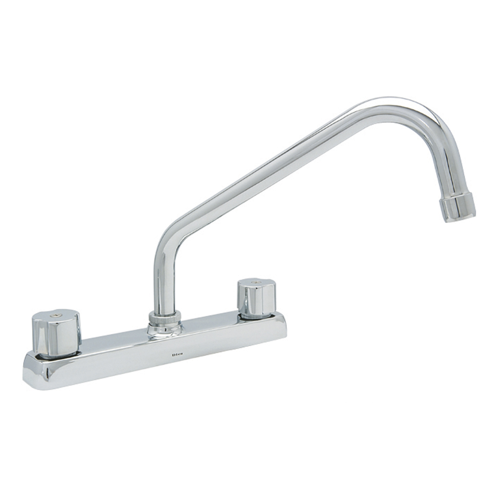 DICA MEZCLADORA P/FREGADERO   CROMO 8" CUB MANERAL 4318