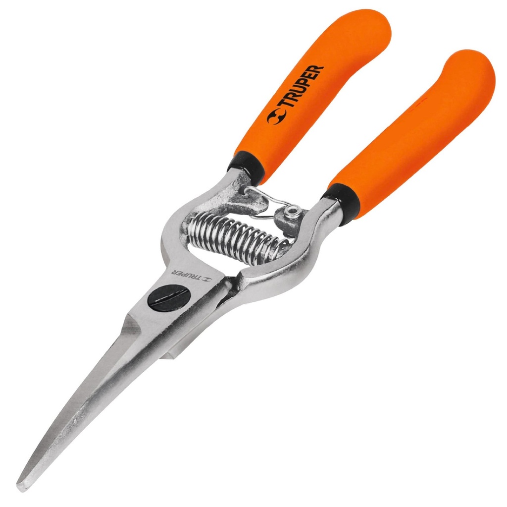 TRUPER TIJERA P/PODA T-24 8" FORJADA CUCHILLA DE ACERO CURVA
