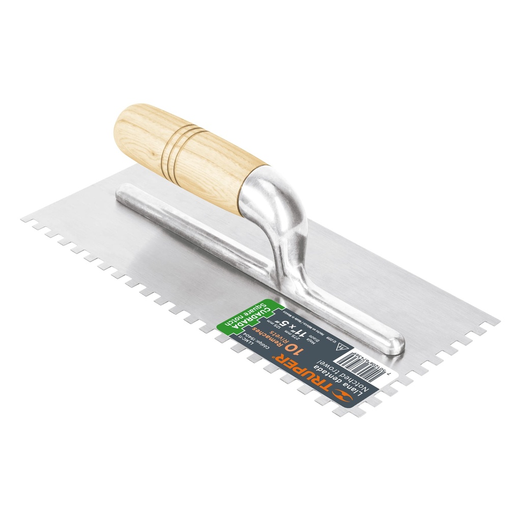 TRUPER LLANA CANTO DENT 11X5  10REMACHES CUAD MGOMAD LLMC-11