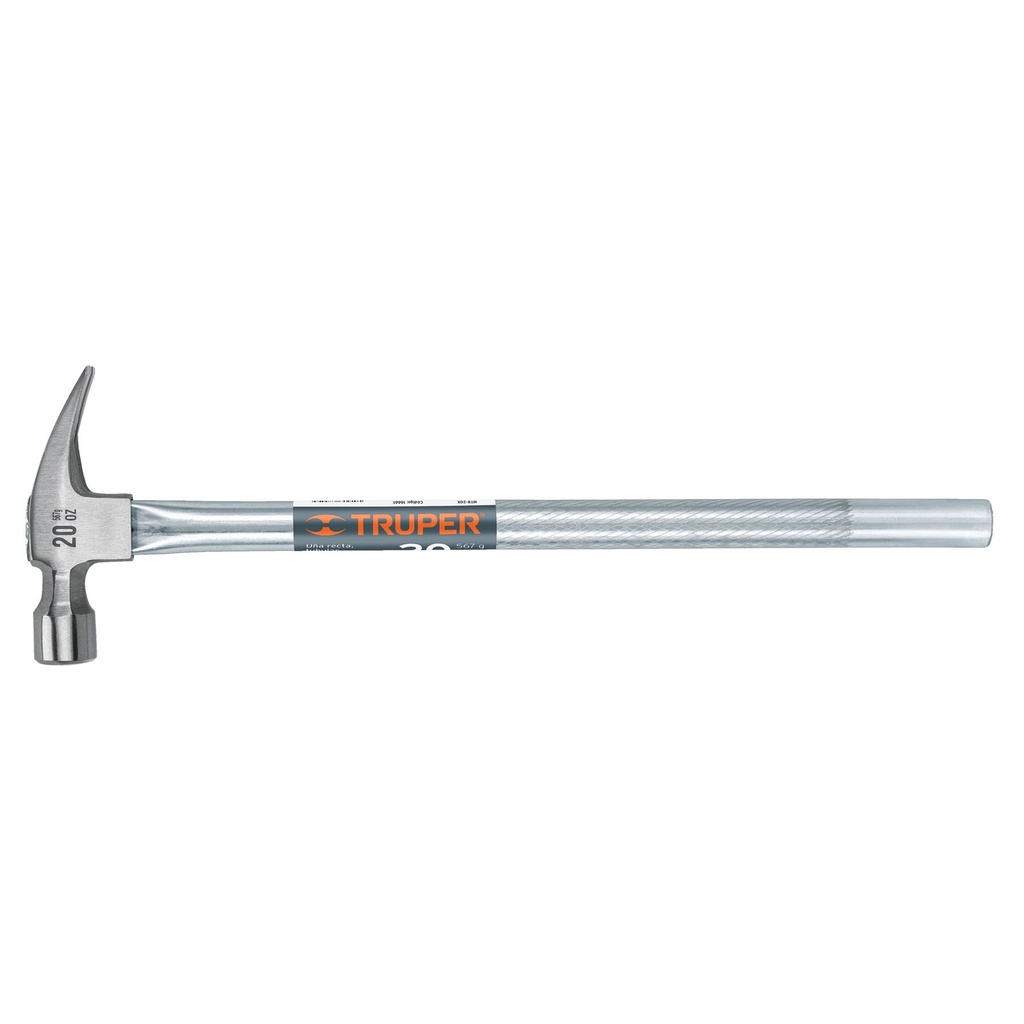 TRUPER MARTILLO UNA RECTA MTR-20X20OZ 1 1/4 MGO 19 TUB