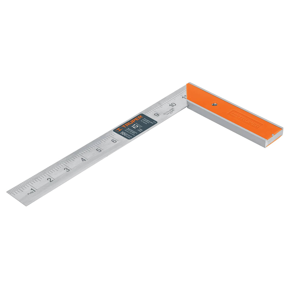 TRUPER ESCUADRA 12" 14376     EC-12 P/CARPINT AC INOX
