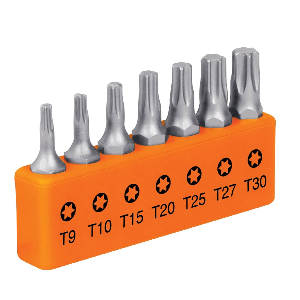 TRUPER JGO PUNTAS TORX 7PZ    T15 1" C/ORGANIZA PLAST P7-15T