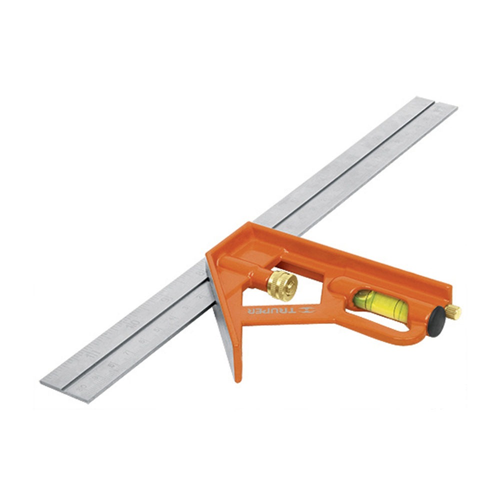 TRUPER ESCUADRA 12" 14380     ECT-12 D/COMB ACERO INOX