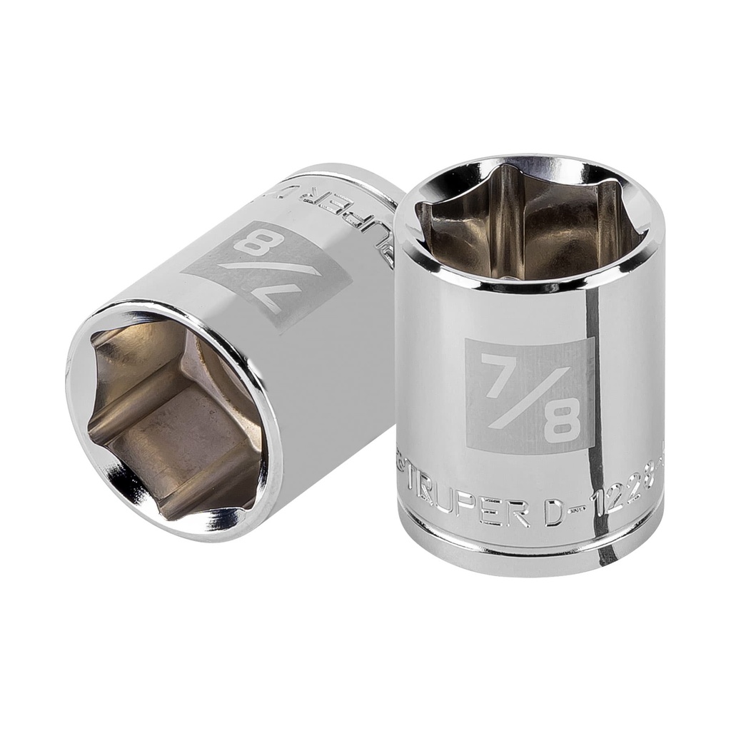 TRUPER DADO D-5428-H 7/8" CUADRO 1/2" 6 PUNTAS STD