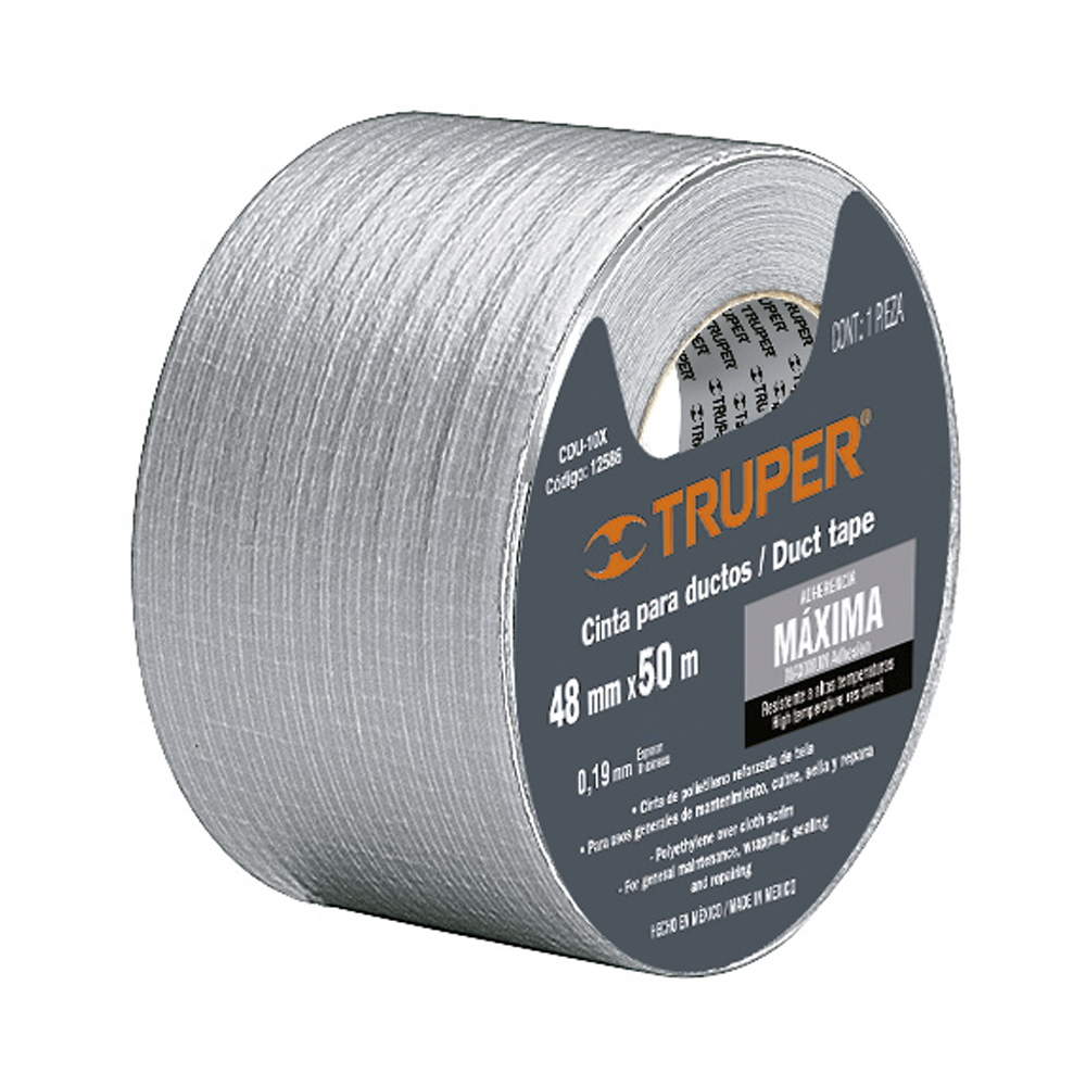 TRUPER CINTA P/DUCTOS 48MM    X50MT ESPESOR 0.19MM CDU-50X