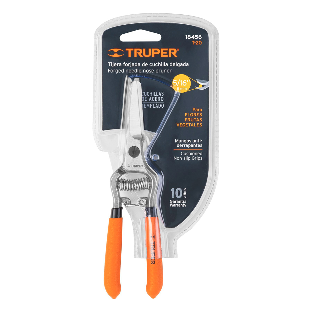 TRUPER TIJERA P/PODA MINI T-20 6" FORJADA CUCHILLA DELGADA