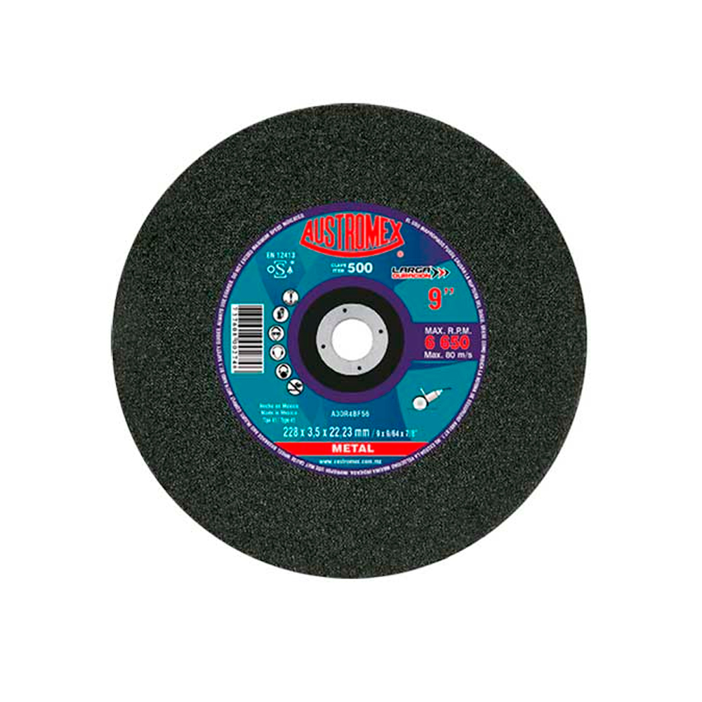 AUSTROMEX DISCO CORTE 500 9X1/8X7/8 METAL LARG