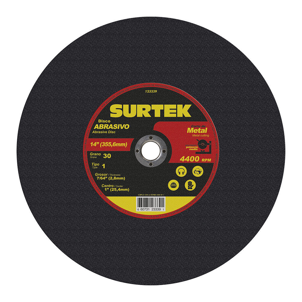 SURTEK DISCO ABRAS 14" 123339 MAQUINAS EST