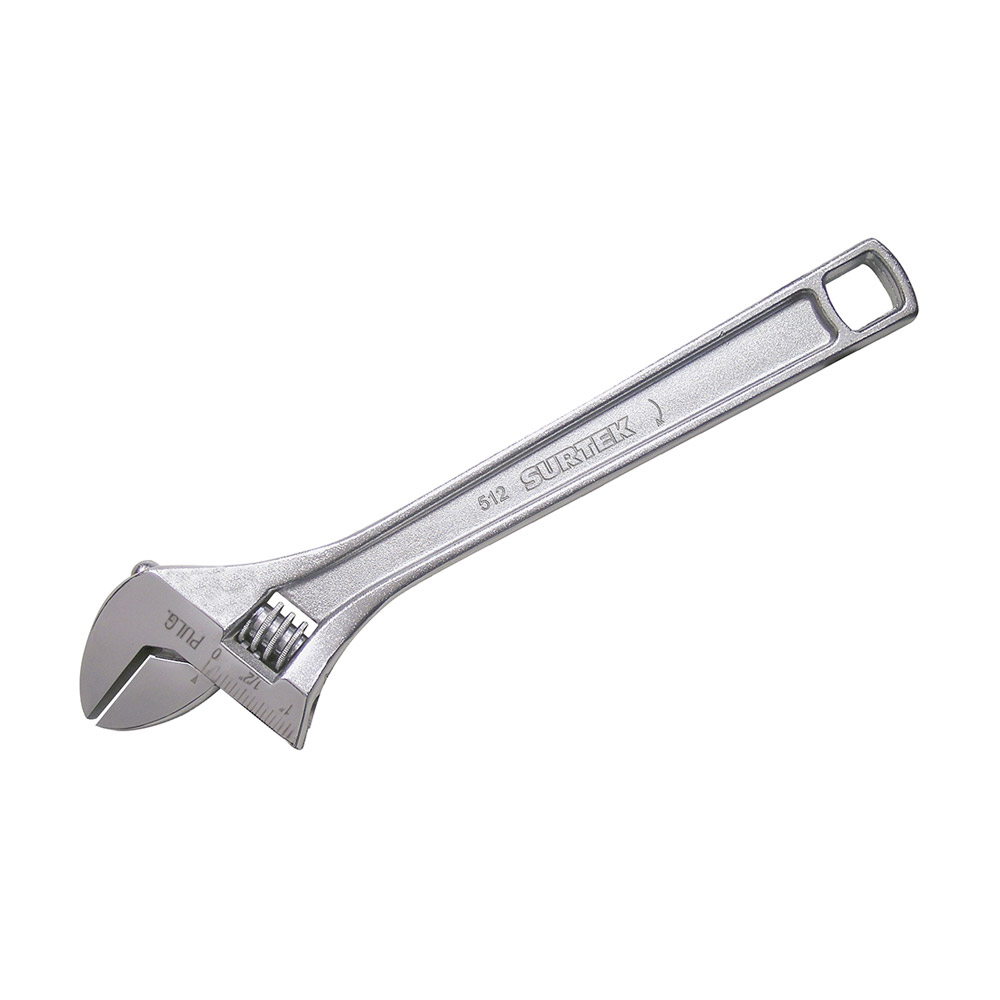 SURTEK LLAVE AJUSTABLE 12"  512APERTURA 1-5/16" CROMADA