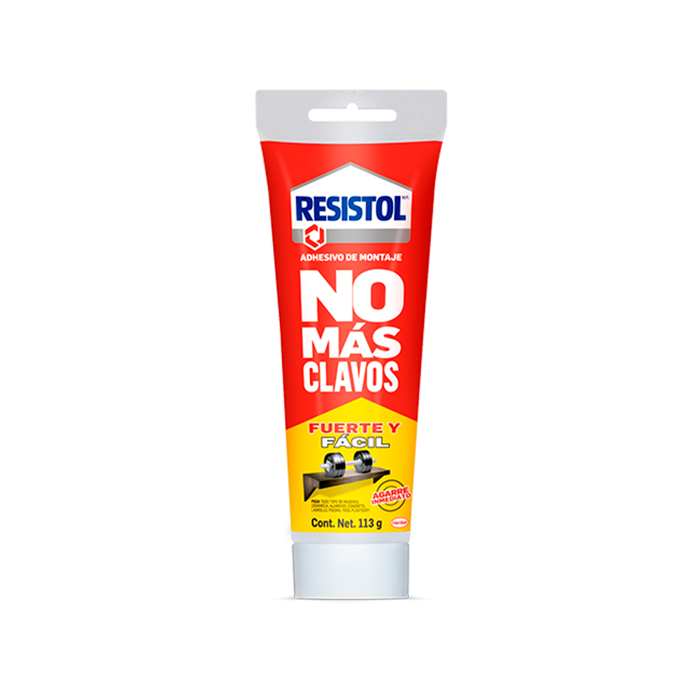 RESISTOL PEGAMENTO NO MAS     CLAVOS 113GR TUBO FUERTE-FACIL
