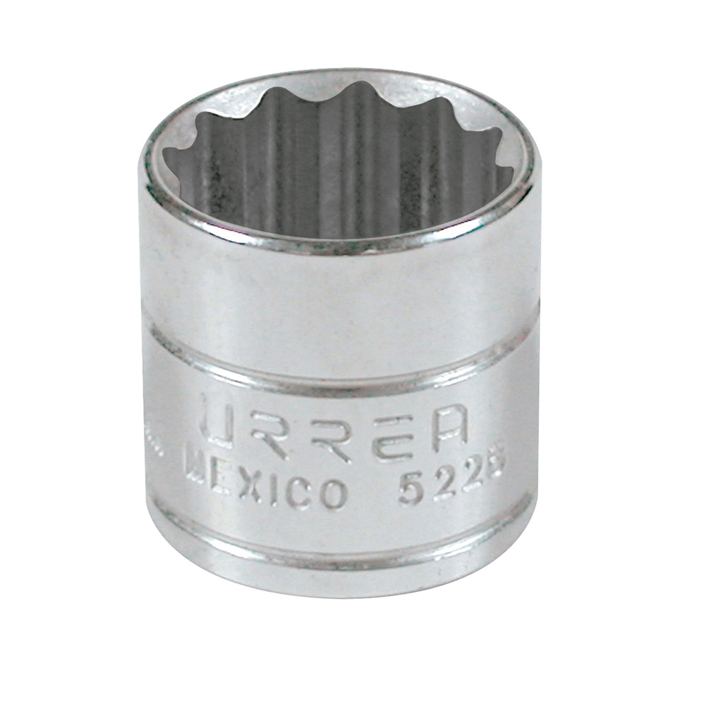 URREA DADO 3/8 CORTO 12 PTAS  22.5MM7/8 5228
