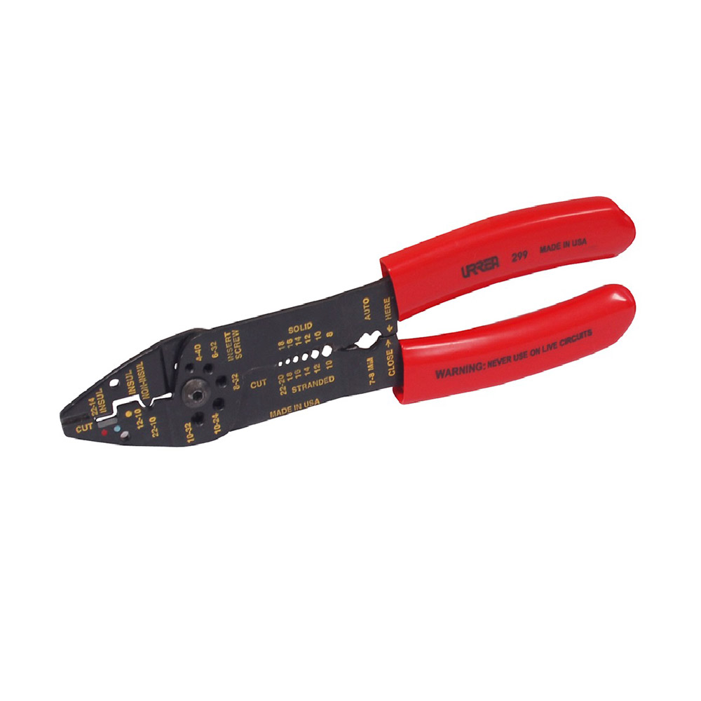 URREA PINZA PONCHADORA        10-22AWG PELA CABLE CORTA TORN