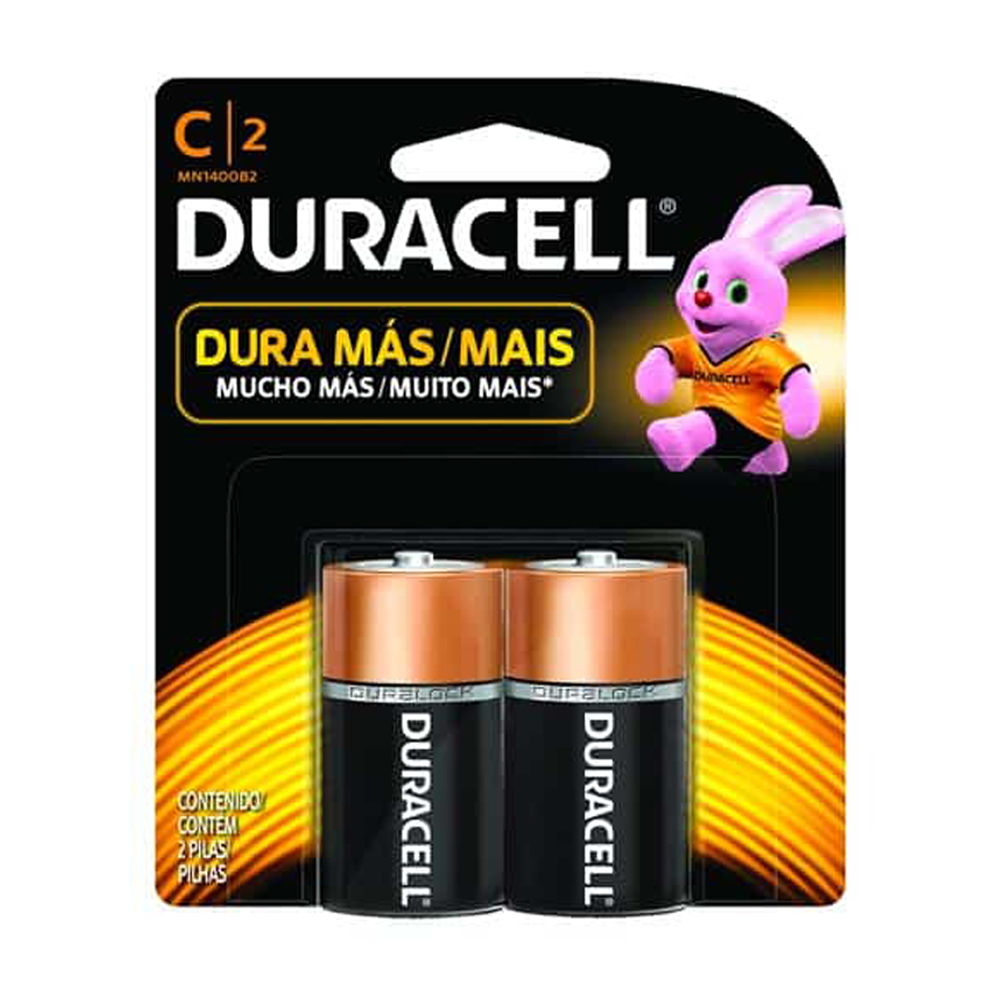 DURACELL PILA ALCALINA C      2PZ MN1400B2 BLISTER
