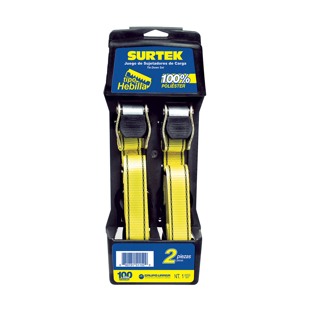 SURTEK SUJETADOR S/MATRACA JGO/2PZ 151153