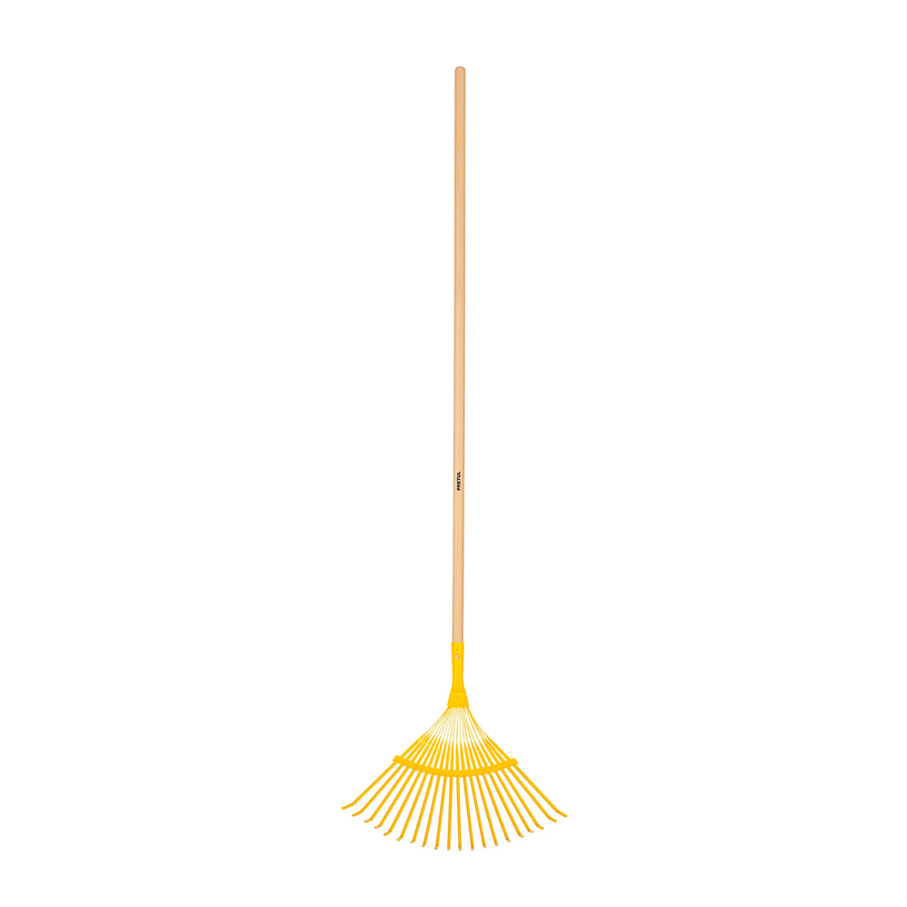 PRETUL ESCOBA METALICA EM-20P 17" CURVA P/JARDIN 20 DIENTES