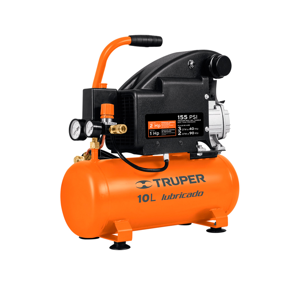 TRUPER COMPRESOR COMP-10L 10L 2HP LUBRICADO