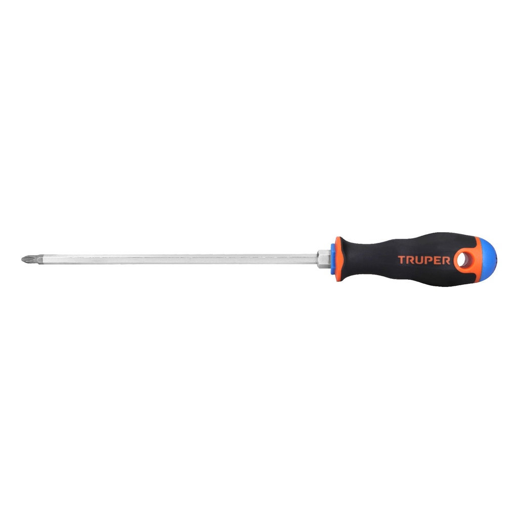 TRUPER DESARMADOR DE CRUZ DP-1/4X8B PUNTA FIJA MAGNETIZADA
