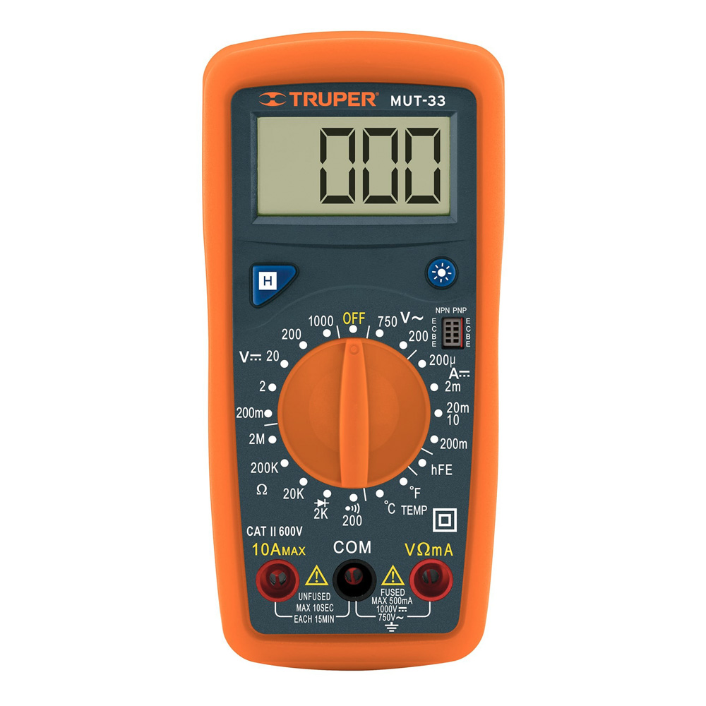 TRUPER MULTIMETRO DIGITAL MUT-33
