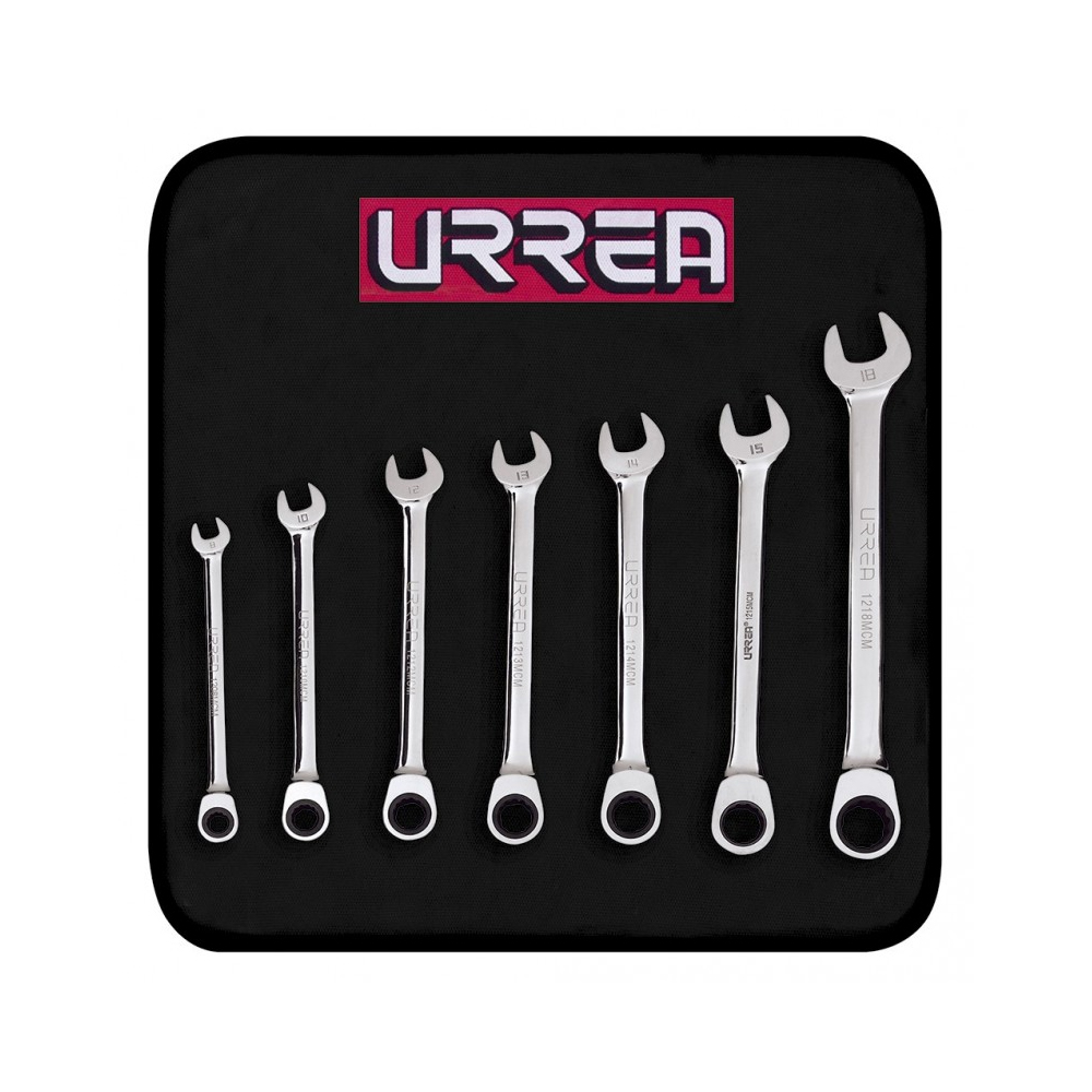 URREA JGO 7PZ 1200MCM  LLAVECOMB MM MATRACA