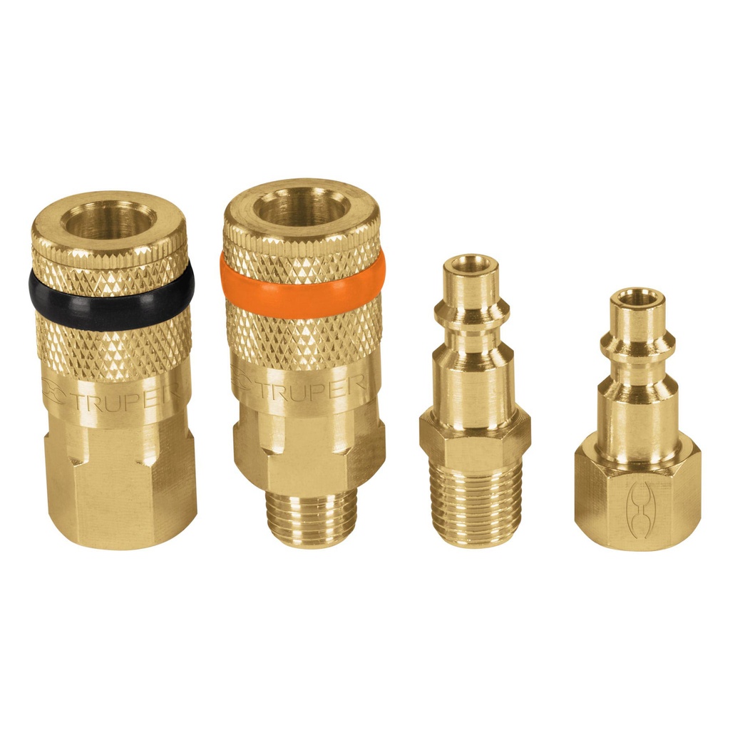 TRUPER COPLE CORAL-4 Y CONECTORES LATON 4PZA