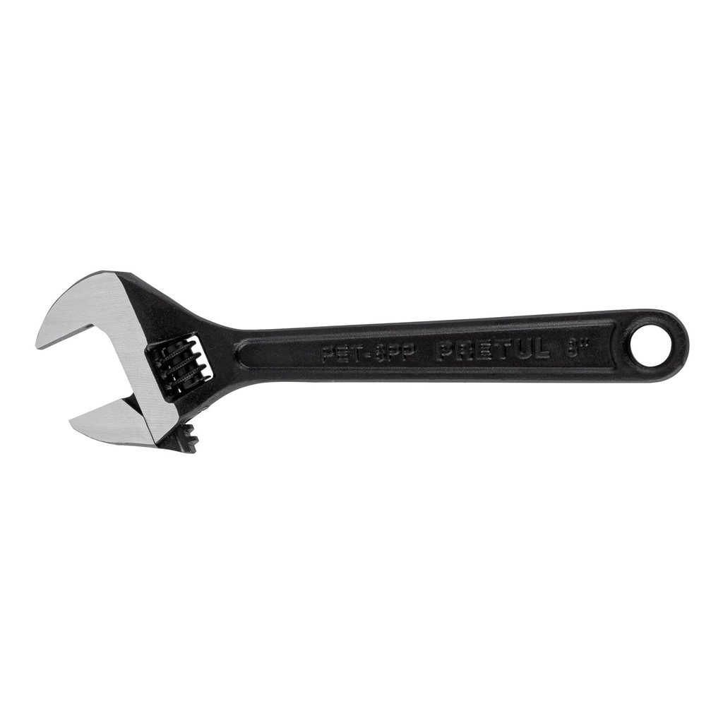 PRETUL LLAVE AJUSTABLE 8" 21823APERTURA 15/16" NEGRA