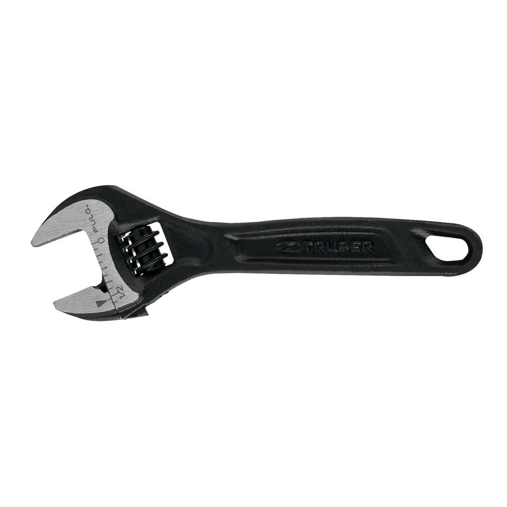 TRUPER LLAVE AJUSTABLE 4" 15497APERTURA 9/16" NEGRA