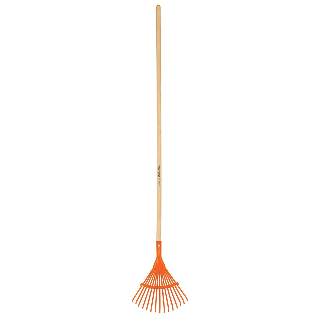 TRUPER ESCOBA METALICA EM-15 10" CURVA P/JARDIN 15 DIENTES