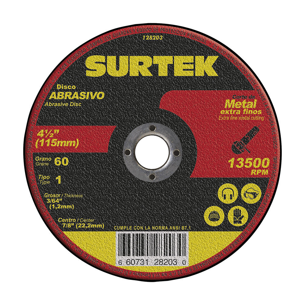 SURTEK DISCO ABRA 4 1/2X3/64X7/8 AC I