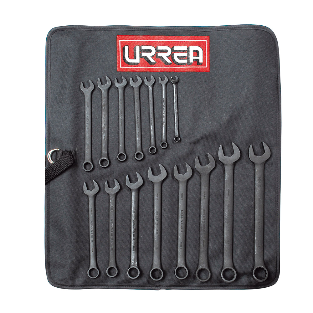 URREA JGO 15PZ URR1200FMB LLAVE COMB MM BLACK