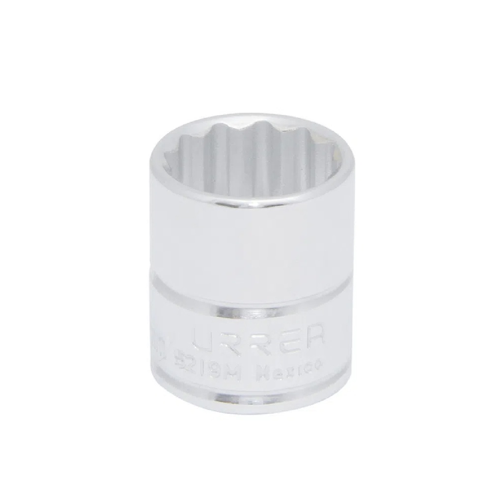 URREA DADO 3/8 CORTO 12 PTAS  19MM5219M