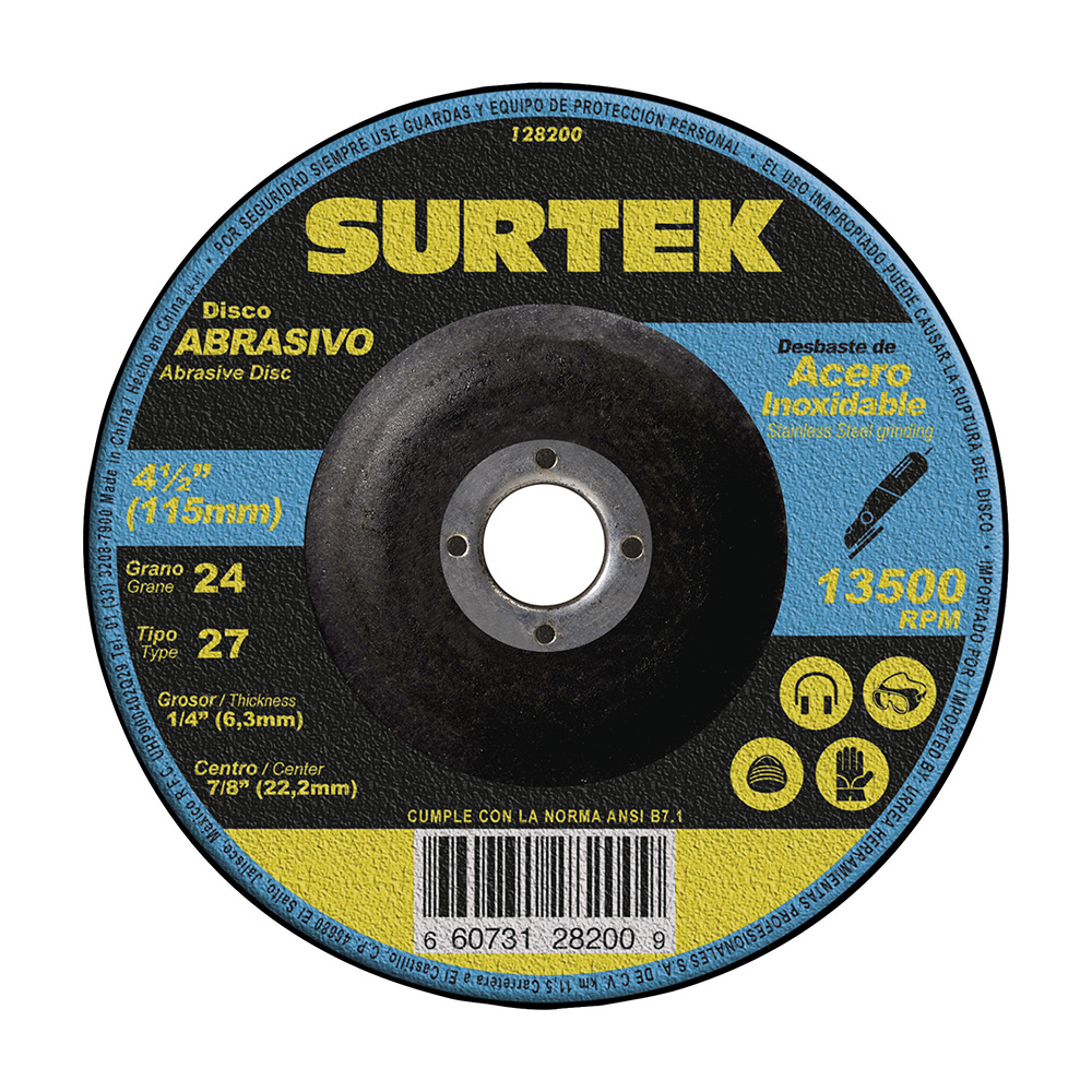 SURTEK DISCO ABRA 4 1/2X1/4X7/8 ACE I