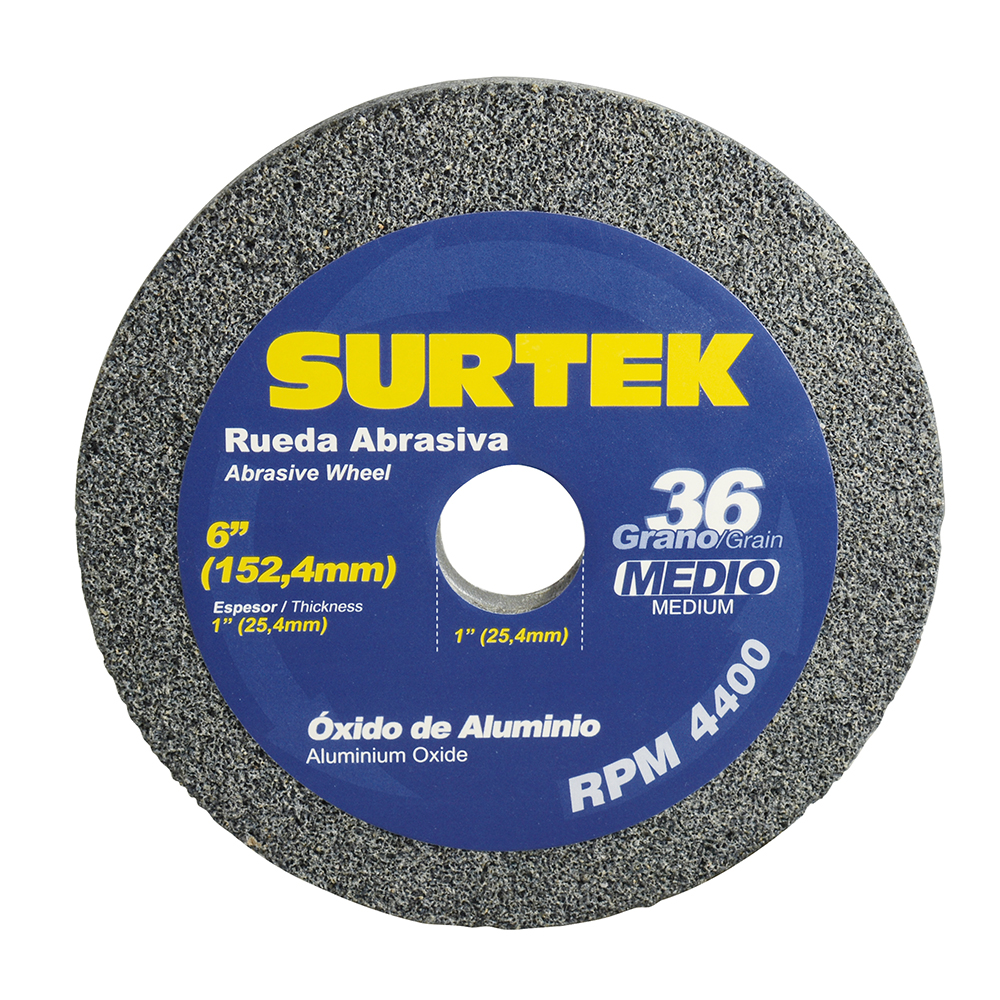 SURTEK RUEDA ABRAS ALUM 6X1" GRANO36