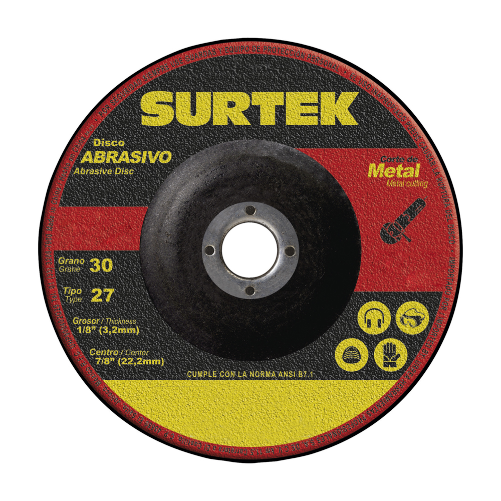 SURTEK DISCO ABRAS 9" 123327  CORTE METAL