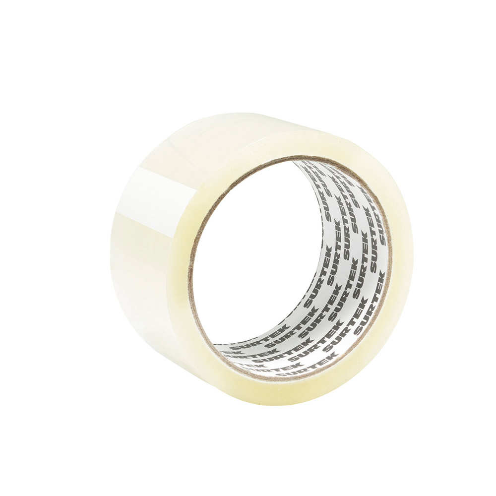 SURTEK CINTA DE EMPAQUE 2X50MT 138022  TRANSPARENTE