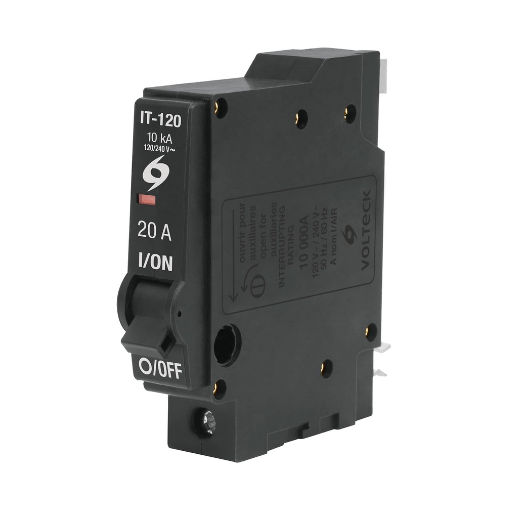 VOLTECH INTERRUPTOR IT-120 20A VOLTECH TERMOMAGNETICO 1 POLO