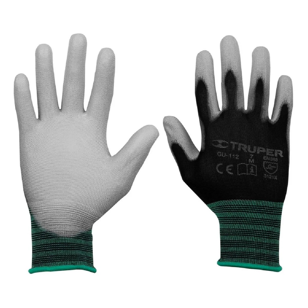 TRUPER GUANTE NYLON GUX-MEC-M M  RECUBIERTO DE POLIURETANO