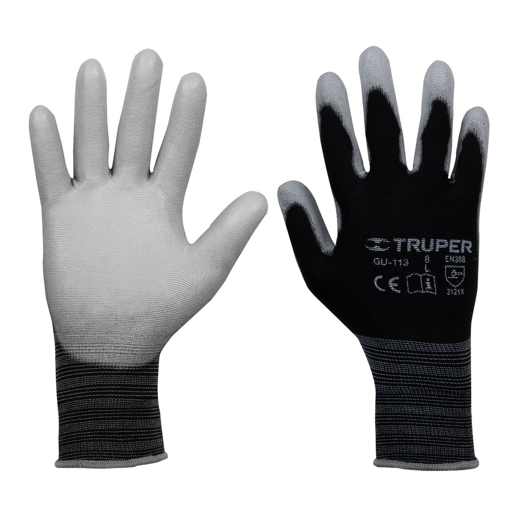 TRUPER GUANTE NYLON GUX-MEC-L G  RECUBIERTO DE POLIURETANO
