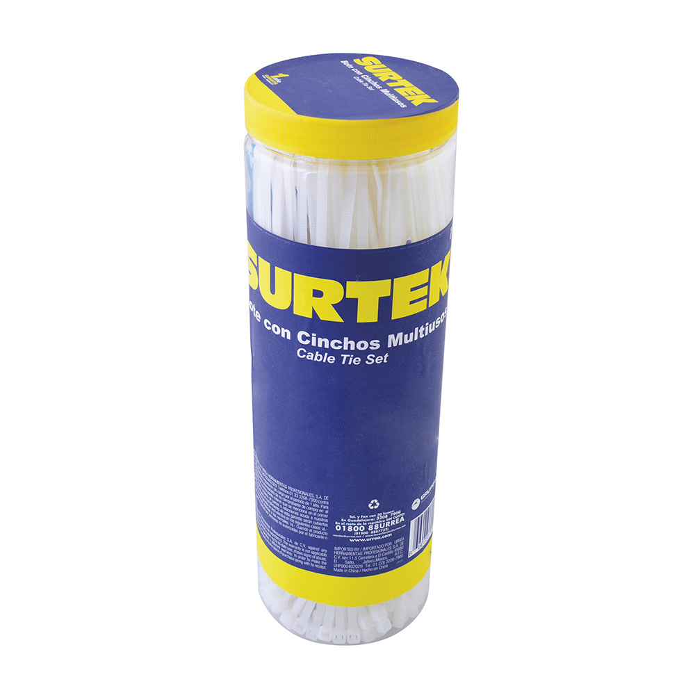 SURTEK CINCHO-COLLARIN        COMBINADOS 800PZ NATURALES BOT