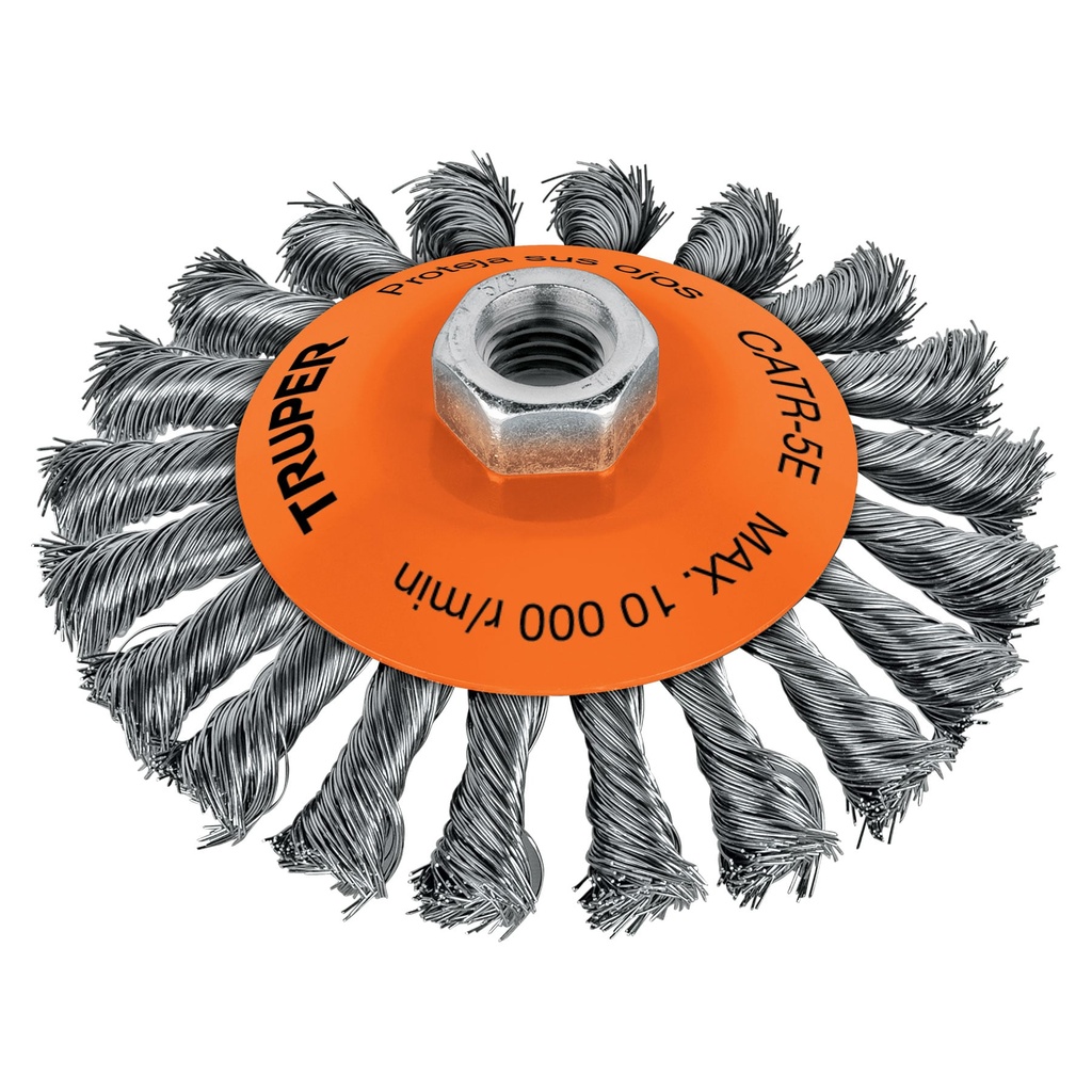 TRUPER CARDA CATR-5E 5" 5/8-11 PLATO ALAMBRE TRENZADO