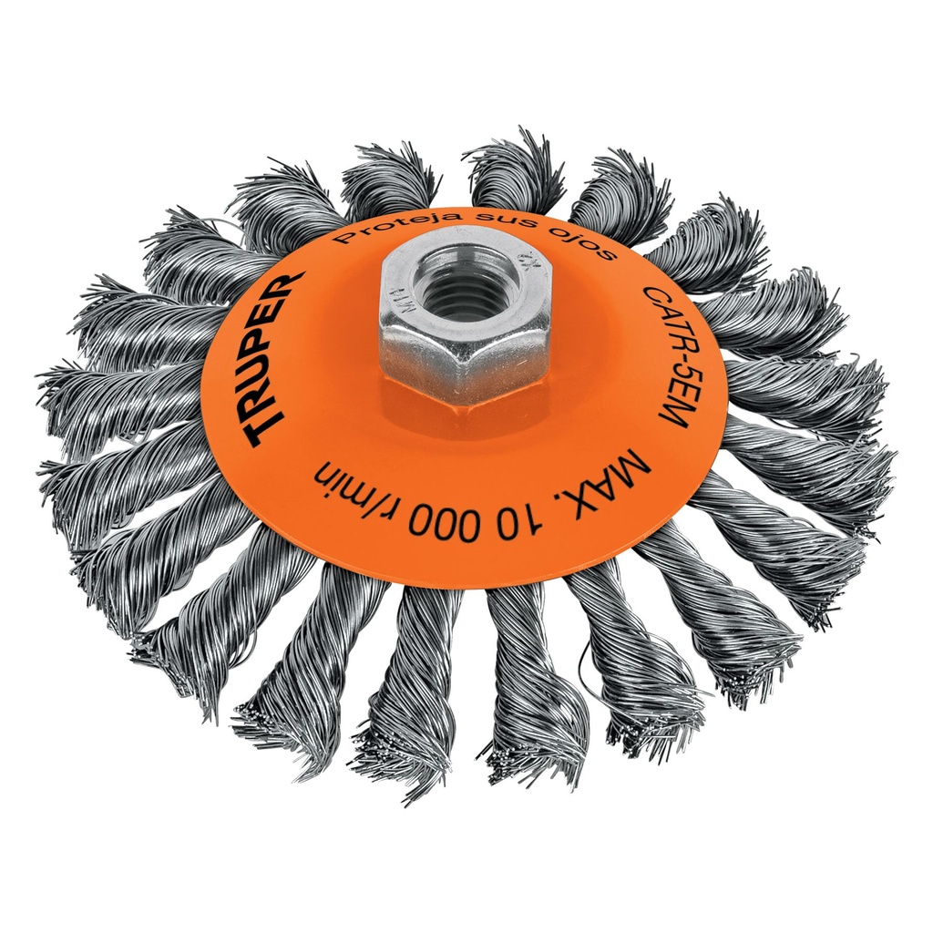 TRUPER CARDA CATR-5EM 5" M14 PLATO ALAMBRE TRENZADO