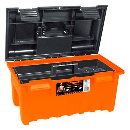 TRUPER CAJA CHA-19N 19X10 1/2X10" P/HTA AMPLIA NARANJA