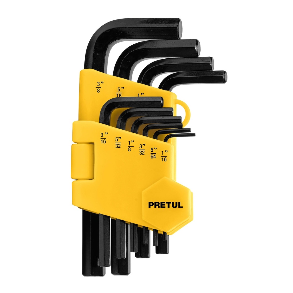 PRETUL LLAVE ALEN ALL-10P-P HEX 10PZ STD ESTUCHE PLAST