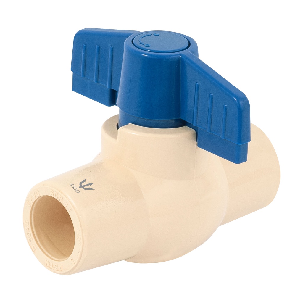 VALVULA BOLA CPVC CEMENTAR    013MM 1/2" COMPACTA