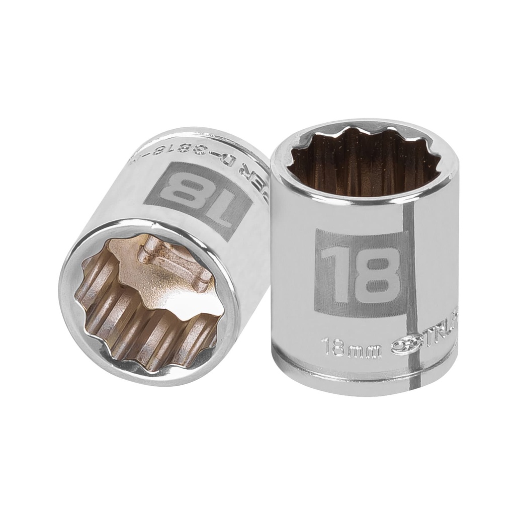 TRUPER DADO D-5218-M 18MM CUADRO 3/8" 12 PUNTAS MM