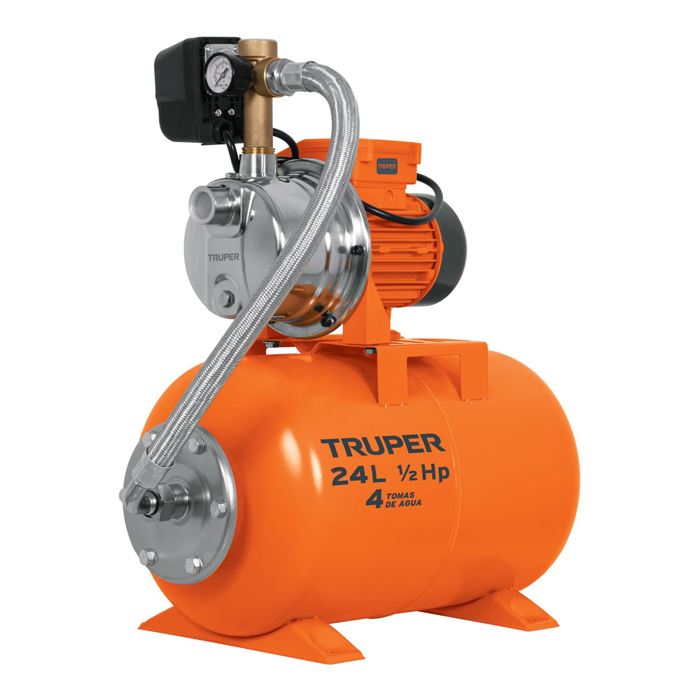 TRUPER HIDRONEUMATICO HIDR-1/2X24 1/2HP 24LT