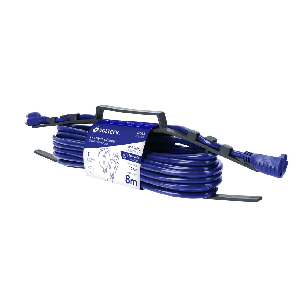 VOLTECH EXTENSION ELECT USO   RUDO 16AWG 8MT ATERRIZ ERA-8X1