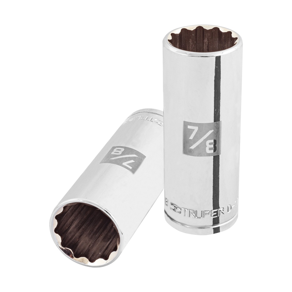 TRUPER DADO D-5328-E 7/8" CUADRO 1/2" LARGO 12 PUNTA STD