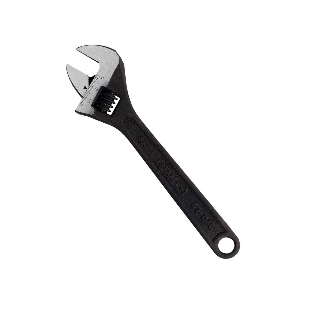 STANLEY LLAVE AJUSTABLE 8" 87-046 APERTURA 14.7MM NEGRA